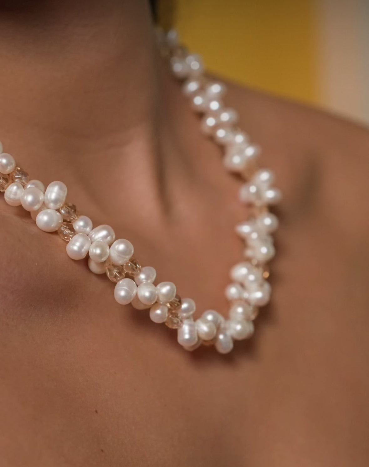 2-strand Freshwater Pearl Necklace - White