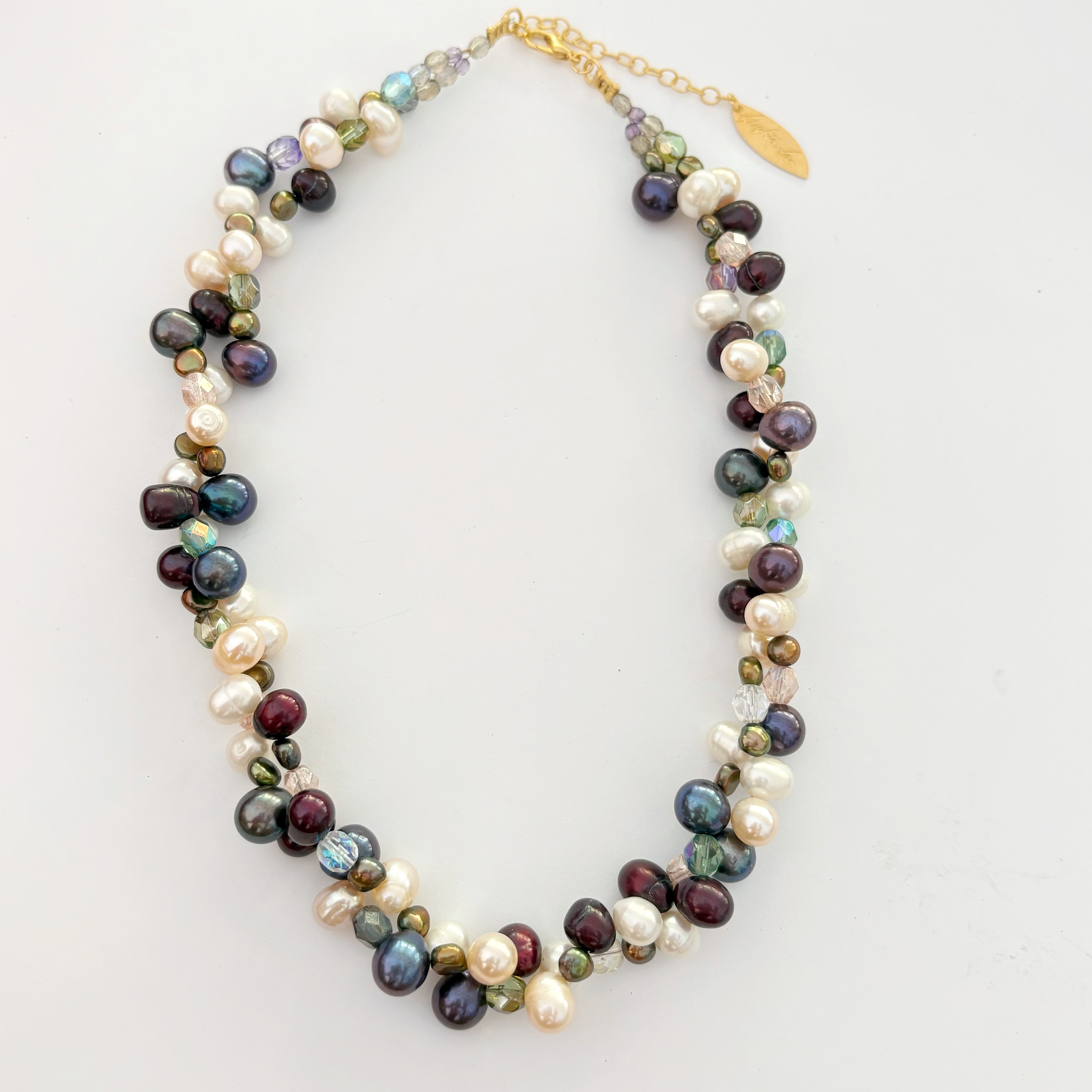 2-strand Freshwater Pearl Necklace - Multi