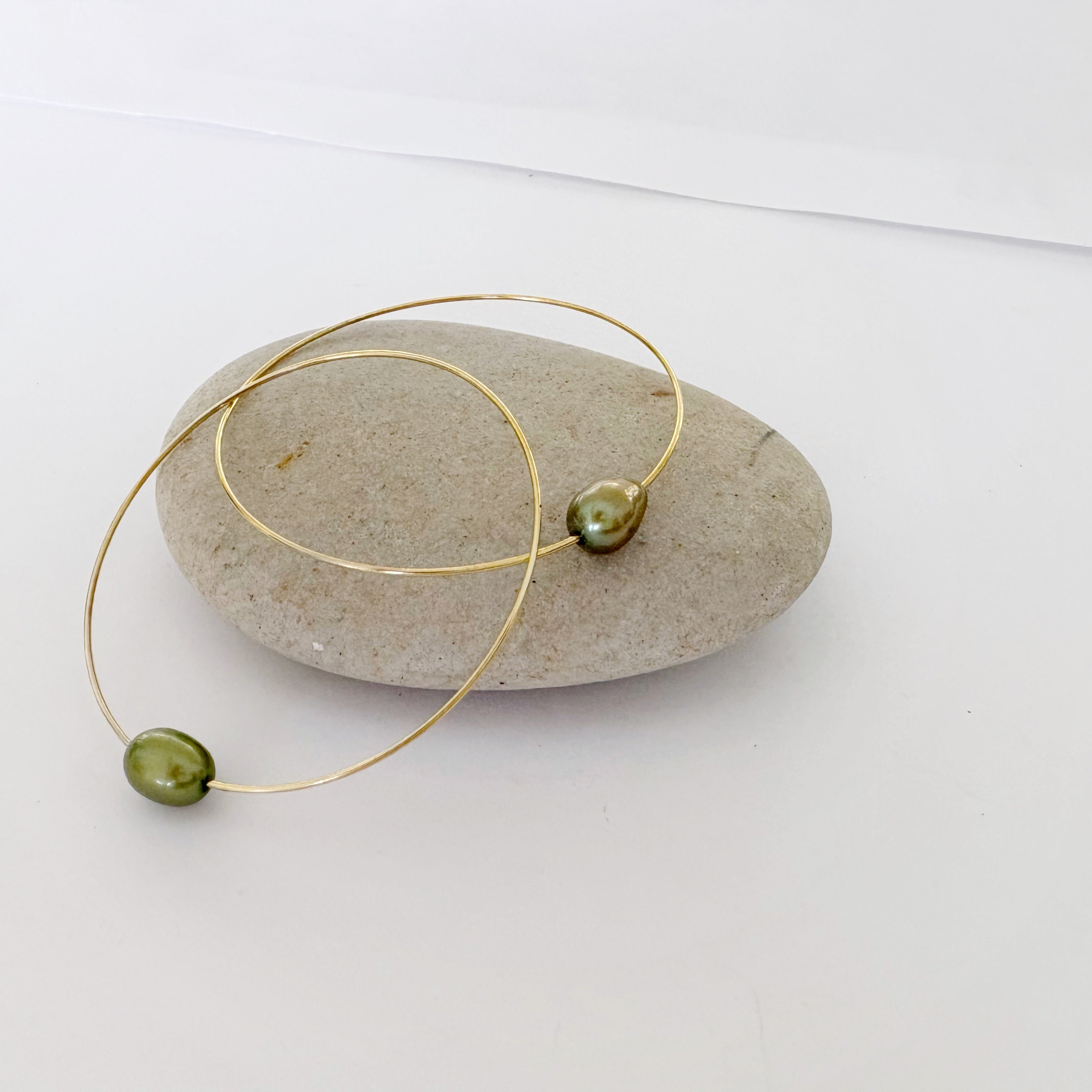 Gold Hula Hoop Earrings